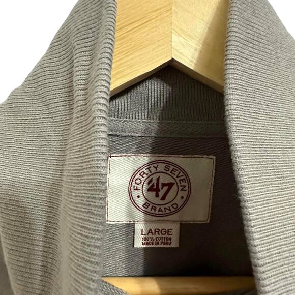 47 Brand TCU Horned Frog Quarter‎ Zip Pullover Shirt High Neck Sweater Size L - Picture 4 of 6